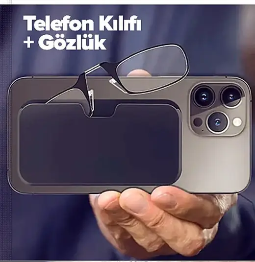 Telefon kılıfı + gözlük